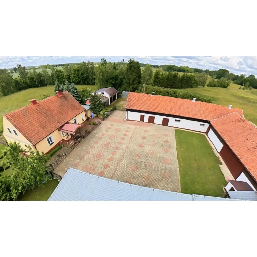 warmińsko-mazurskie, piski, Orzysz, Ogródek, Wyjątkowe mazurskie gospodarstwo z wyposażeniem
