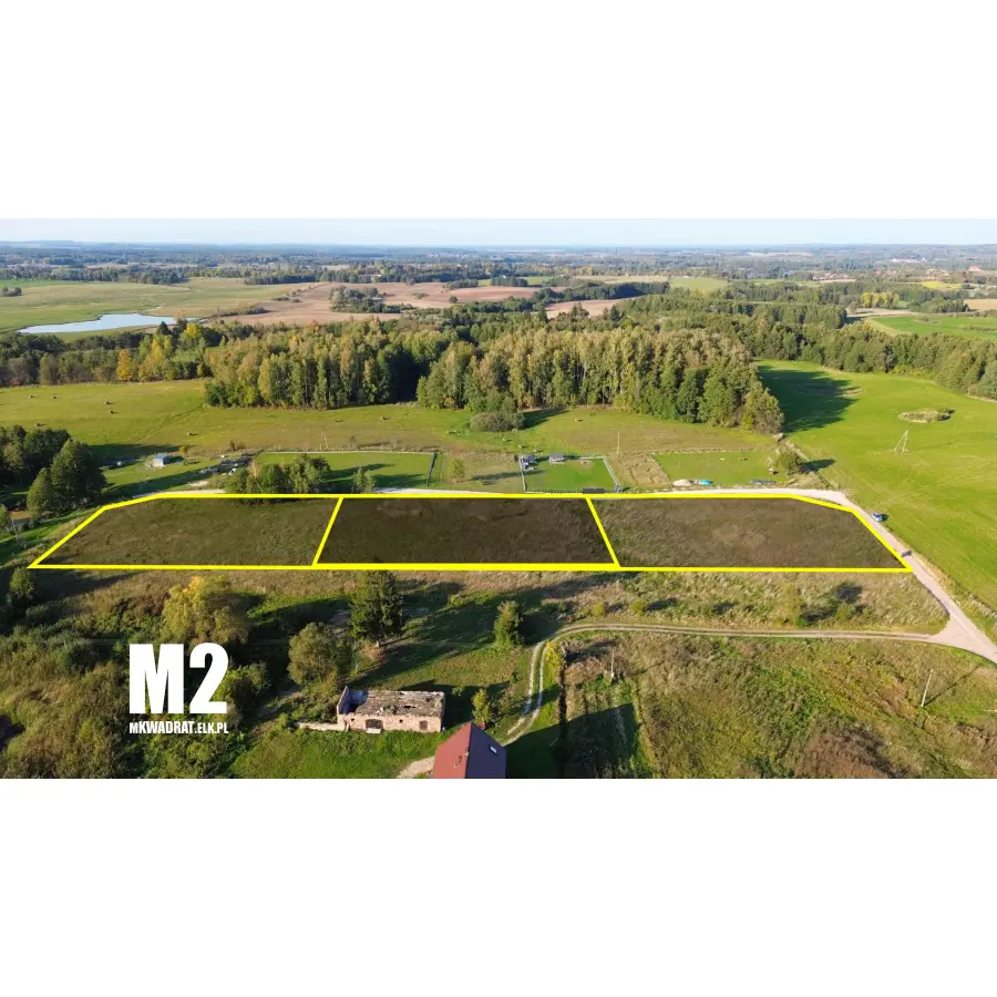 warmińsko-mazurskie, ełcki, Ełk, Rękusy, 3 działki z warunkami zabudowy.