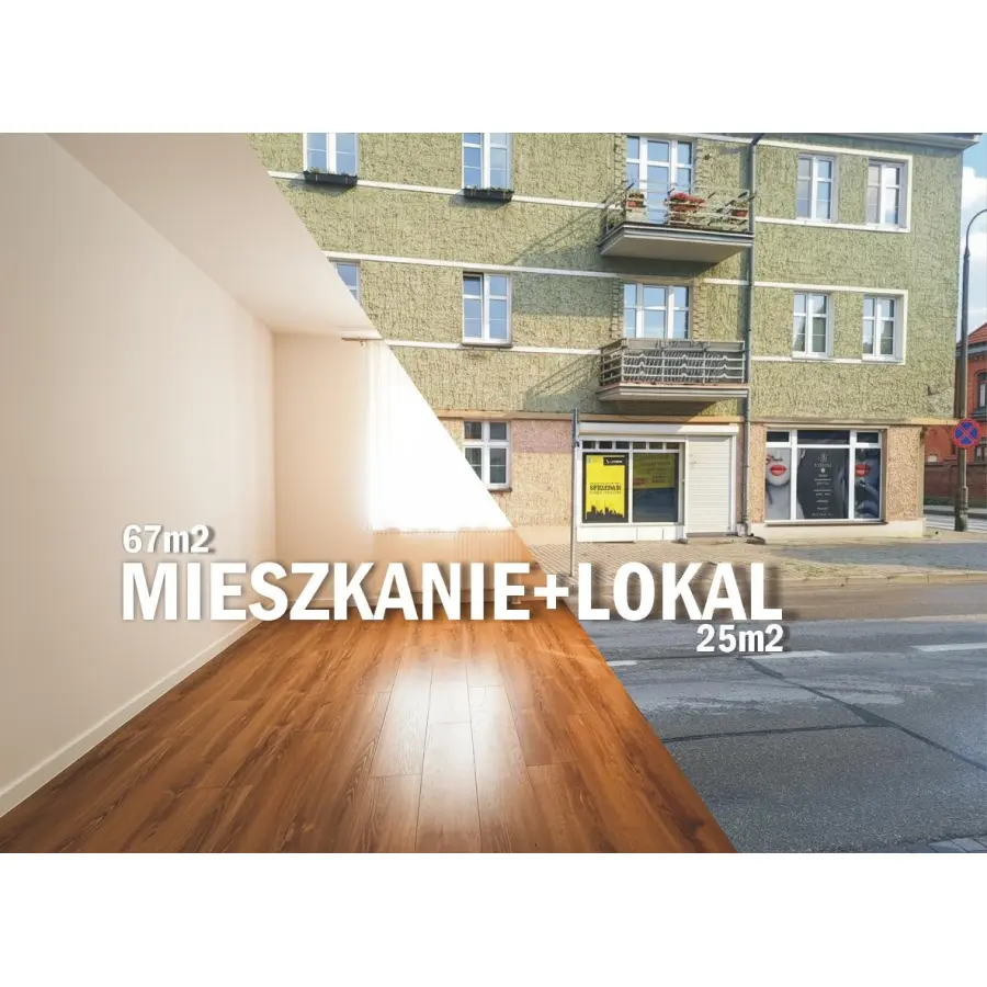 warmińsko-mazurskie, ełcki, Ełk, Centrum, Kościuszki, Mieszkanie z lokalem w centrum Ełku